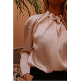 Liberté LIBERTÉ Dam Blus Pip Blouse Champagne