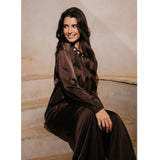 Liberté LIBERTÉ Dam Blus Pip Blouse Dark Brown