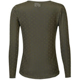 Liberté LIBERTÉ dam MESH T-shirt ARMY MEDIUM DOT