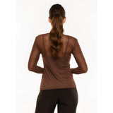 Liberté LIBERTÉ dam MESH T-shirt Dark Brown