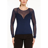 Liberté LIBERTÉ dam MESH T-shirt Navy