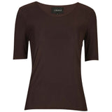 Liberté LIBERTÉ dam T-shirt MESH DOT T-shirt Dark Brown