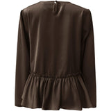 Liberté LIBERTÈ dam blus FIE Blouse Dark Brown