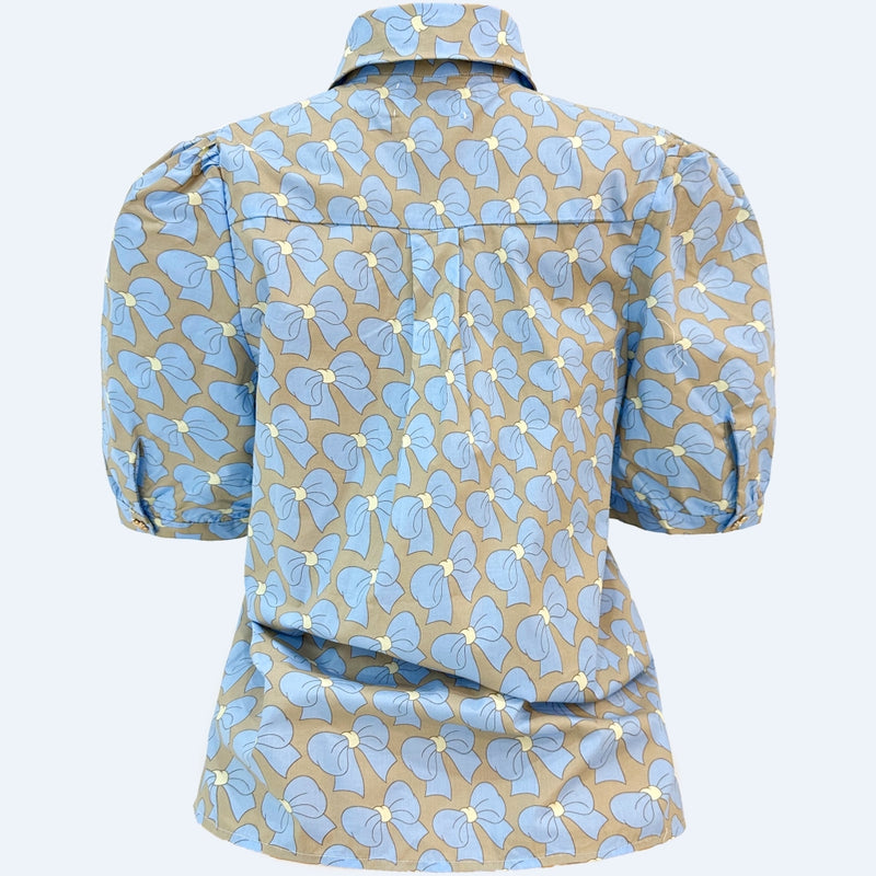 Liberté LIBERTÉ dam blus FLORA Blouse CUTE BOW BLUE