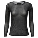 Liberté LIBERTÉ dam blus MESH Blouse BLACK GREY LACE