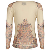 Liberté LIBERTÉ dam blus MESH Blouse Creme paisley