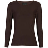 Liberté LIBERTÉ dam blus MESH Blouse Dark Brown