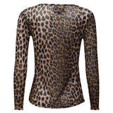 Liberté LIBERTÉ dam blus MESH Blouse LUX LEO COBOLT HEART