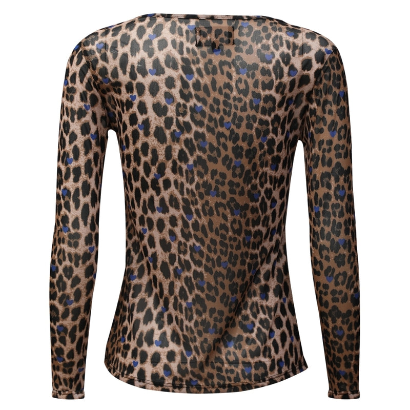 Liberté LIBERTÉ dam blus MESH Blouse LUX LEO COBOLT HEART