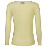 Liberté LIBERTÉ dam blus MESH Blouse YELLOW SMALL FLOCK DOT