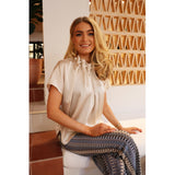 Liberté LIBERTE dam blus PIP T-shirt Champagne