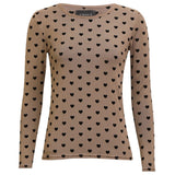 Liberté LIBERTÈ dam nät LS Blouse SAND HEART