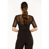Liberté LIBERTÉ dam t-shirt MESH T-shirt Black