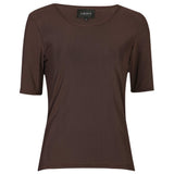 Liberté LIBERTÉ dam t-shirt MESH T-shirt Dark Brown