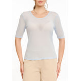 Liberté LIBERTÉ dam t-shirt MESH T-shirt Light blue