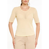 Liberté LIBERTÉ dam t-shirt MESH T-shirt Yellow