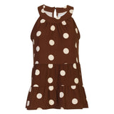 Liberté LIBERTÉ dam topp ALMA Top BROWN CREME DOT