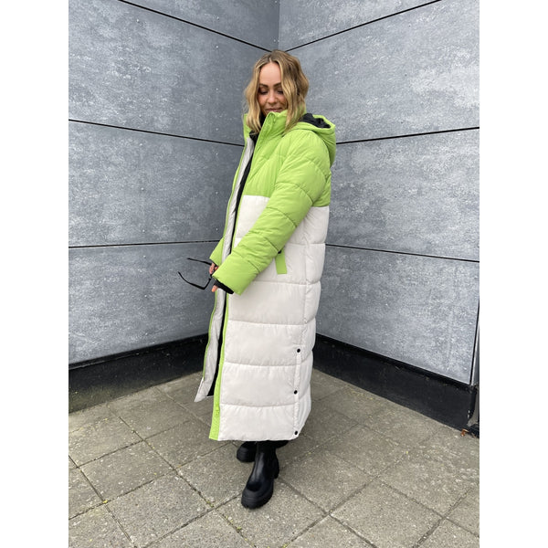 LULULIA LULULIA extra lång pufferjacka 12224702 Restudsalg Moonbeam