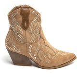 SHOES Jacqueline dame cowboystøvler 9676A Shoes Camel