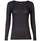 Liberté Liberté dam blus 21345 Blouse BLACK SMALL BIG HEARTS