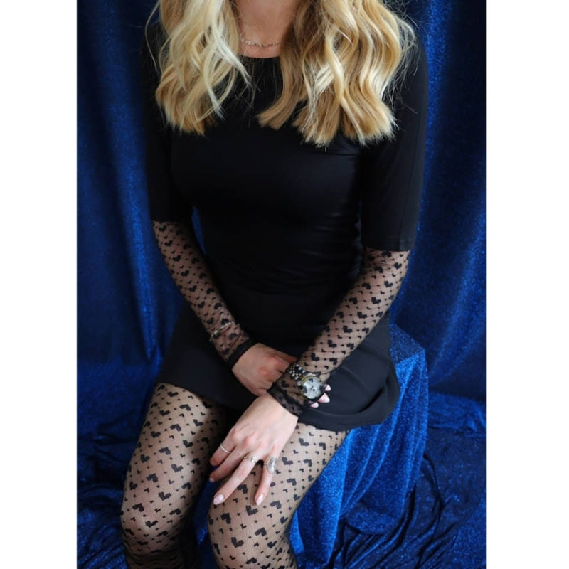 Liberté Liberté dam blus ISA Blouse BLACK SMALL BIG HEARTS