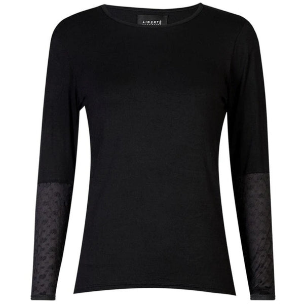 Liberté Liberté dam blus ISA Blouse BLACK SMALL BIG HEARTS