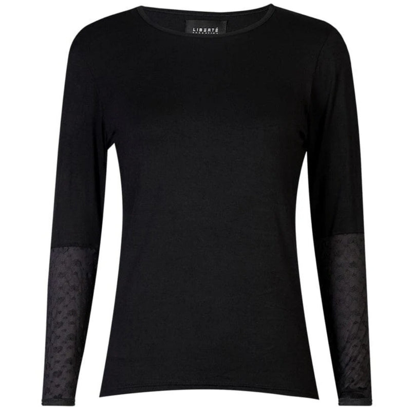 Liberté Liberté dam blus ISA Blouse BLACK SMALL BIG HEARTS