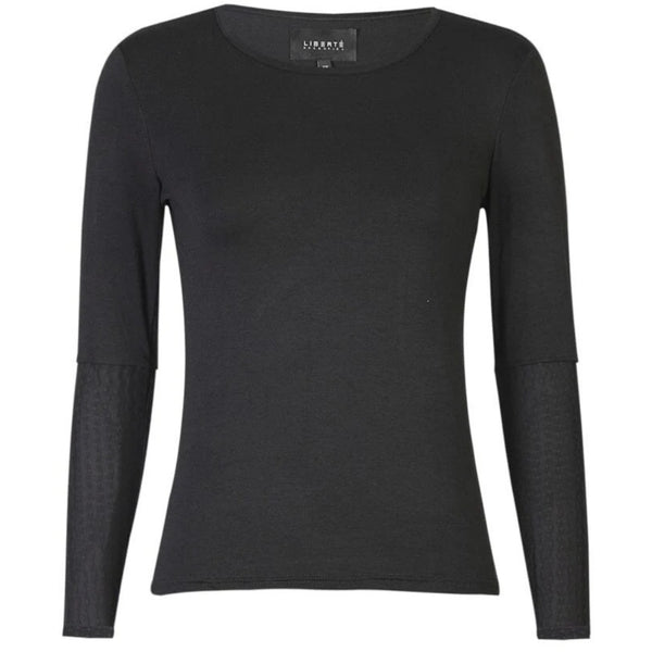 Liberté Liberté dam blus ISA Blouse BLACK WAVY LINES