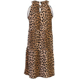 Liberté Liberte dam klänning ALMA Dress LUX LEO - NEON ORANGE