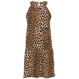 Liberté Liberte dam klänning ALMA Dress LUX LEO - NEON ORANGE