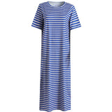 Liberté Liberte dam klänning Alma 9562. Dress STRIPE IVORY COBOLT