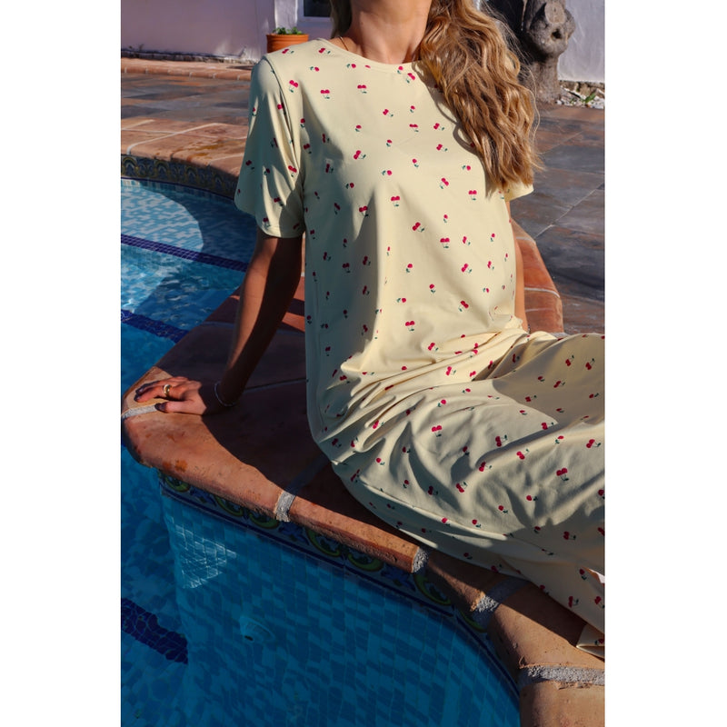 Liberté Liberte dam klänning Alma 9562. Dress YELLOW CHERRY