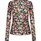 Liberté Liberte dam långärmad mesh top 4086 Top Mint orange flowers