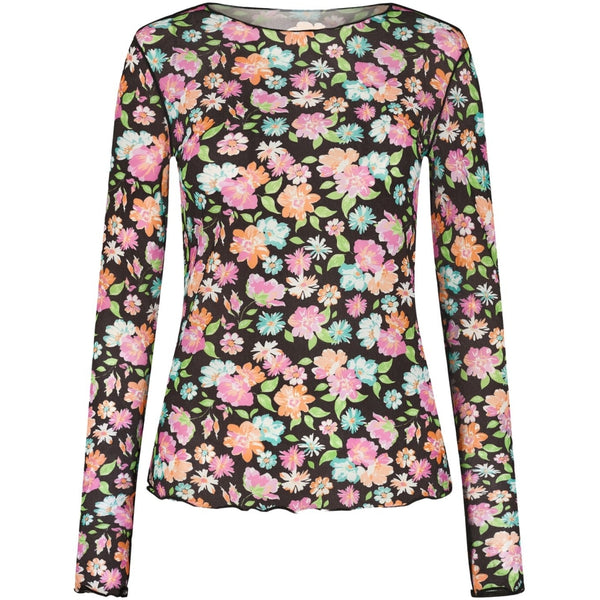 Liberté Liberte dam långärmad mesh top 4086 Top Mint orange flowers