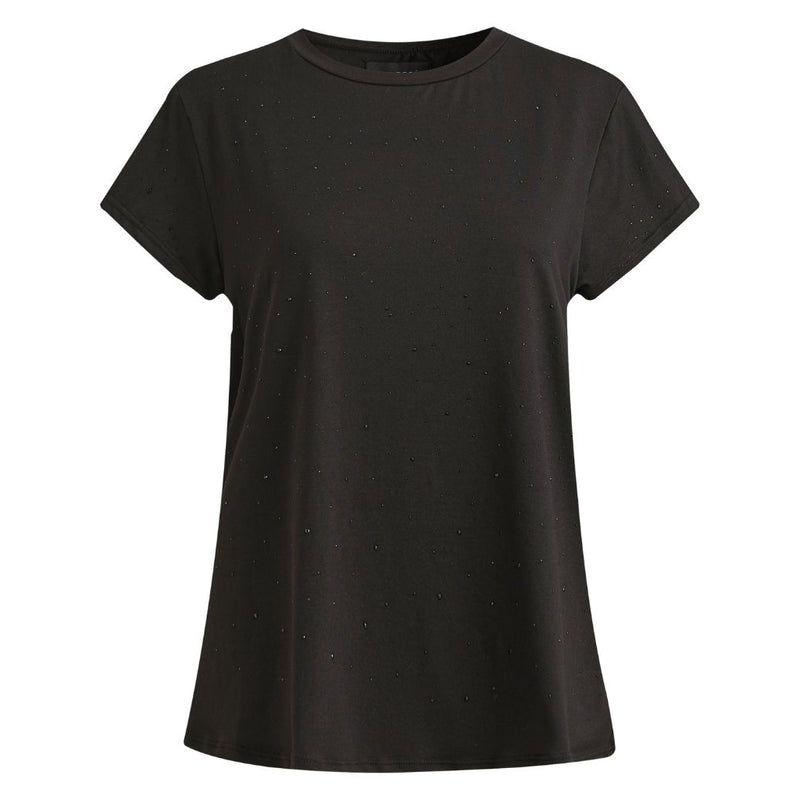 Liberté Liberté dam t-shirt 9581 ALMA T-shirt BLACK BLACK SIMILI