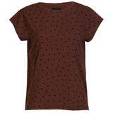 Liberté Liberté dam t-shirt 9581 ALMA T-shirt BROWN BLACK HEART