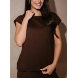 Liberté Liberté dam t-shirt 9581 ALMA T-shirt Espresso