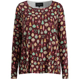 Liberté Liberté dam top ALMA - 9504 T-shirt long sleeves BALLERINA BORDEAUX