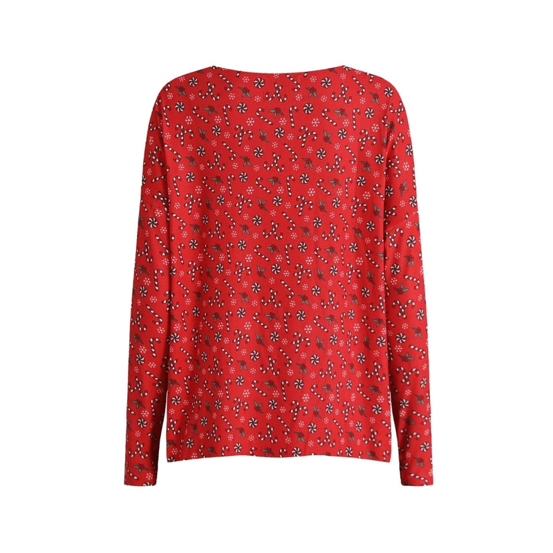 Liberté Liberté dam top ALMA - 9504 T-shirt long sleeves CANDYCANE RED