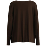 Liberté Liberté dam top ALMA - 9504 T-shirt long sleeves Mocca