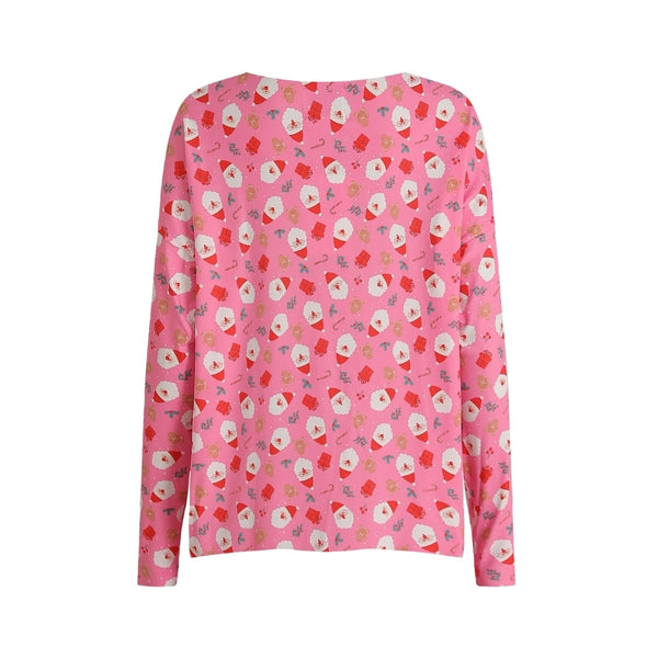 Liberté Liberté dam top ALMA - 9504 T-shirt long sleeves SANTA PINK
