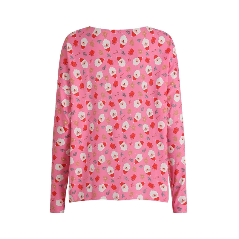Liberté Liberté dam top ALMA - 9504 T-shirt long sleeves SANTA PINK