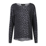 Liberté Liberté dam top ALMA FLEECE 9354 Blouse DARK GREY LEO