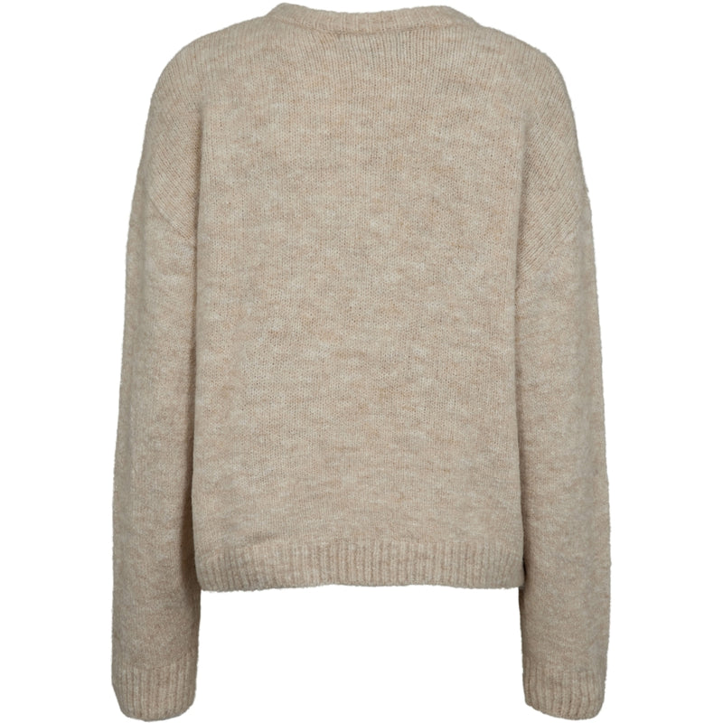 Liberté Liberte dame pullover strik FRO Knit IVORY ROSE HEART