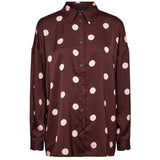 Liberté Liberte dam skjorta 22349 Dotti Shirt PLUM ROSE BIG DOT