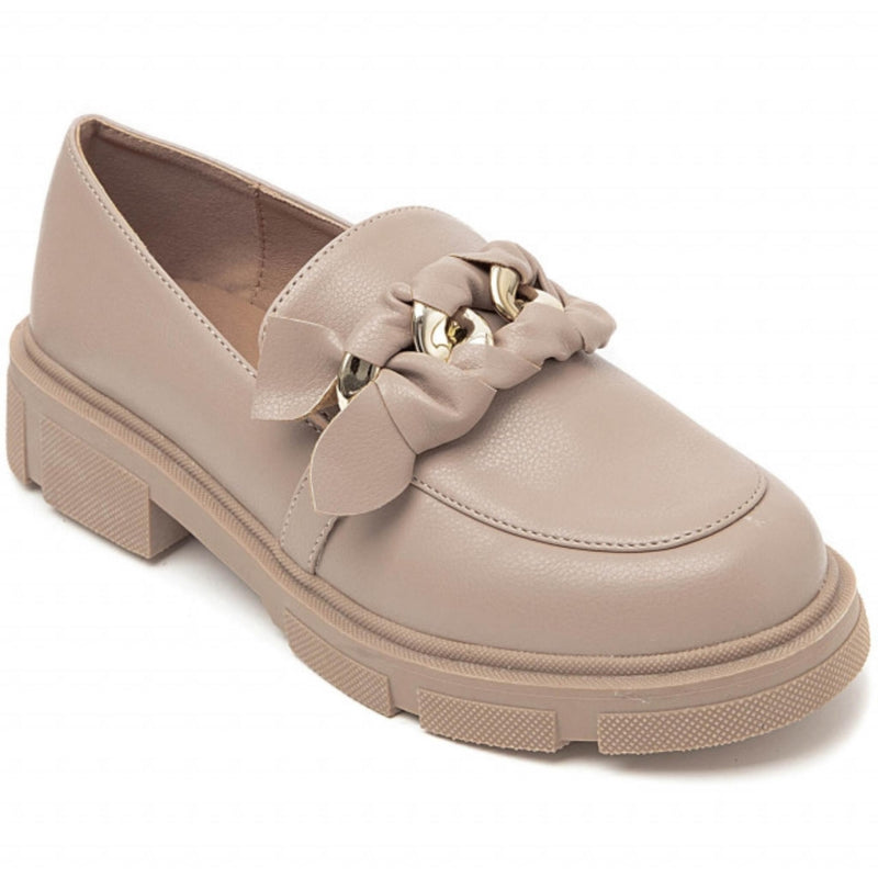 SHOES Lilly dam loafers 3673 Restudsalg Kaki