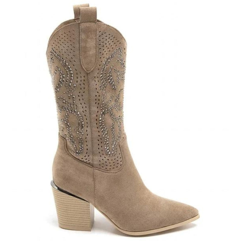 SHOES Louise dam cowboyboots 9633A Shoes Kaki