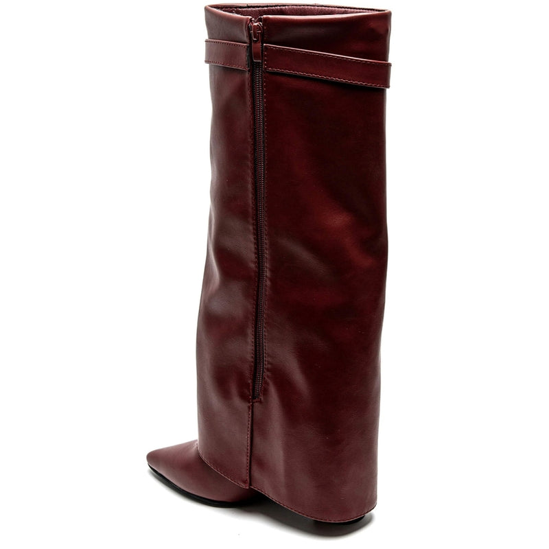 SHOES Luc Dam folded boots 8623A Shoes Wine