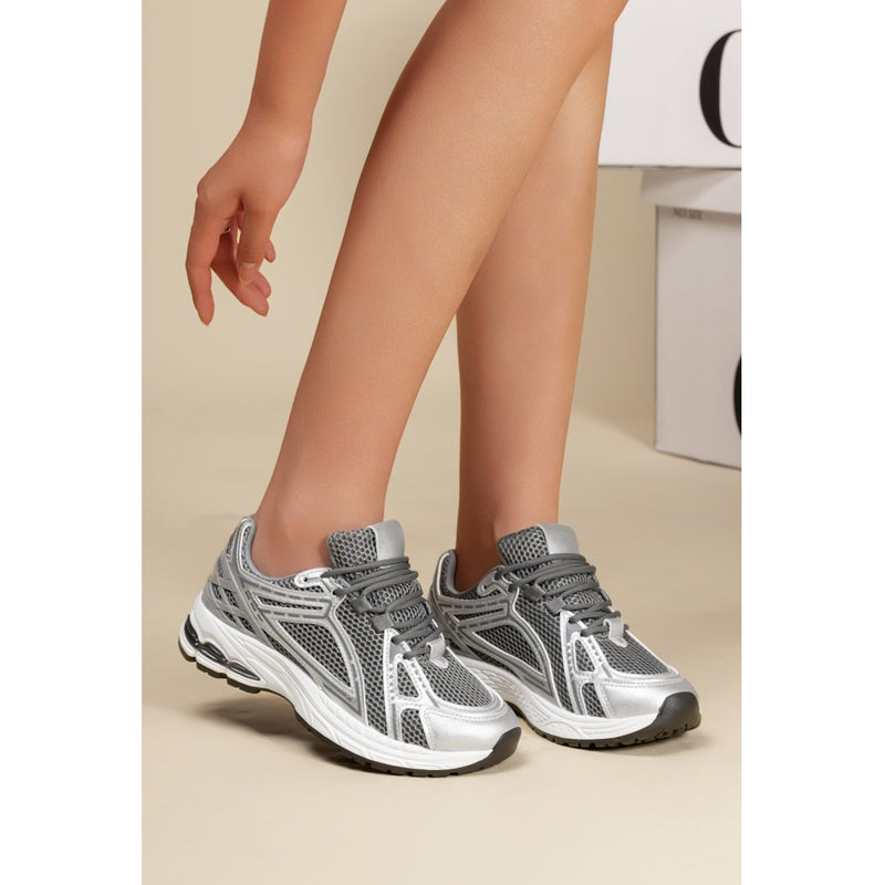 SHOES Lucette dam sneakers 1221 Shoes Grey