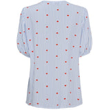 LULULIA Lululia Dam Skjorta LuBella 6191 Shirt Celeste Heart